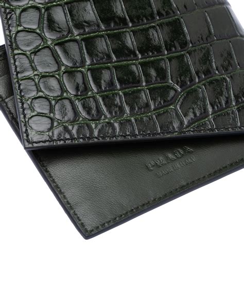 prada croc wallet|Prada.